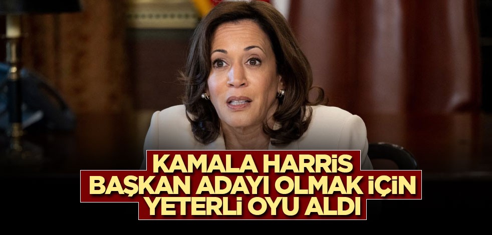Kamala Harris başkan adayı olmak için yeterli oyu aldı