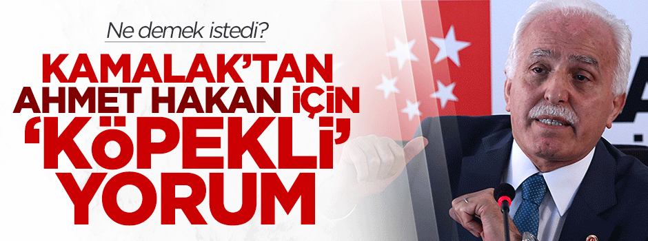 Kamalak'tan Ahmet Hakan için 'köpekli' yorum