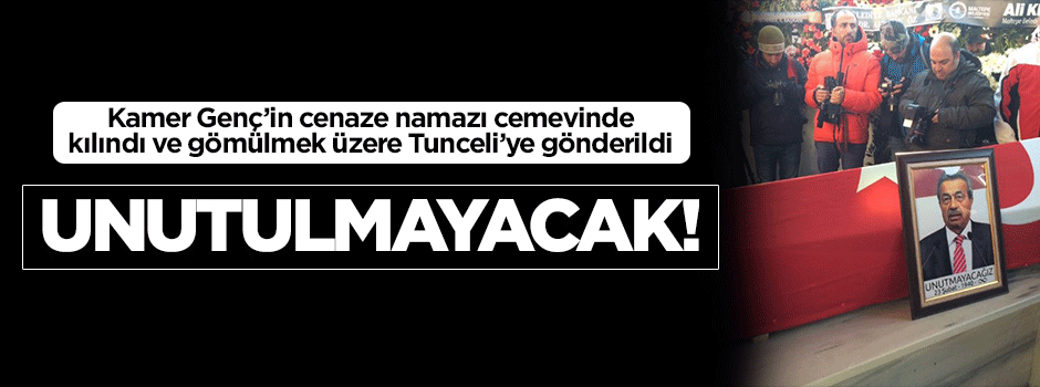 Kamer Genç için cemevinde cenaze töreni düzenlendi
