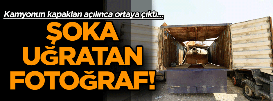 Kamyonun kapakları açılınca ortaya çıktı… Şoka uğratan fotoğraf!