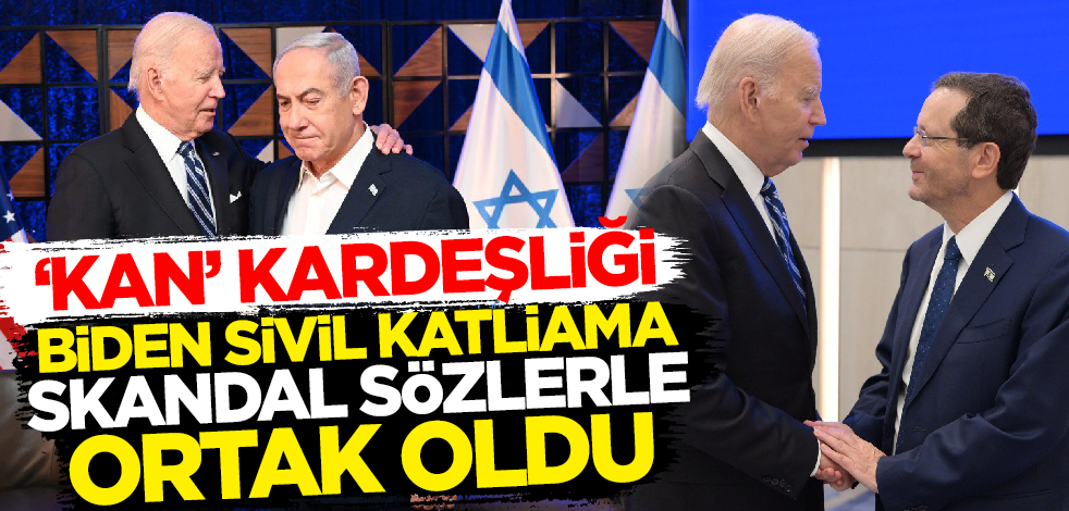 'Kan' kardeşliği! Sivil katliama ortak olan Biden'dan İsrail'e destek: Kendinizi savunmaya çalışıyorsunuz!