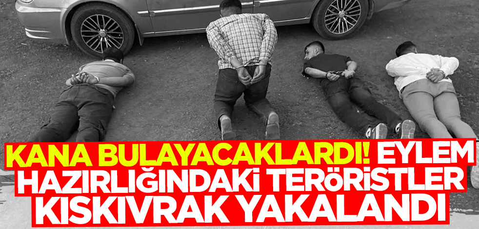 Kana bulayacaklardı! Eylem hazırlığındaki teröristler kıskıvrak yakalandı