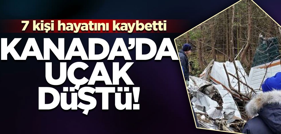 Kanada'da küçük uçak düştü! Kurtulan olmadı