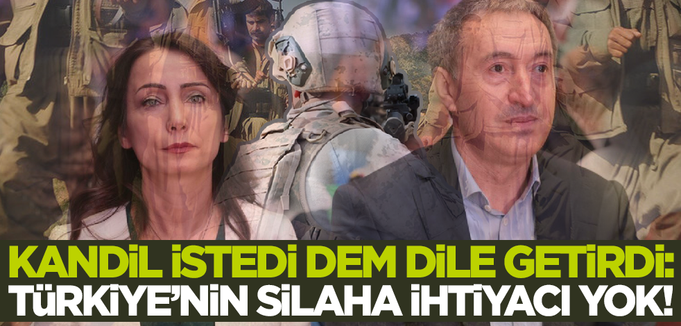 Kandil istedi DEM dile getirdi: Türkiye'nin topa silaha ihtiyacı yok!