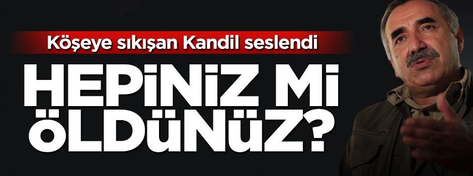 Kandil teröristlere seslendi: Hepiniz mi öldünüz?