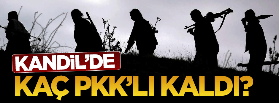 Kandil'de kaç terörist kaldı