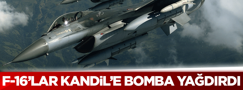 Kandil'deki PKK hedeflerine bomba yağdı