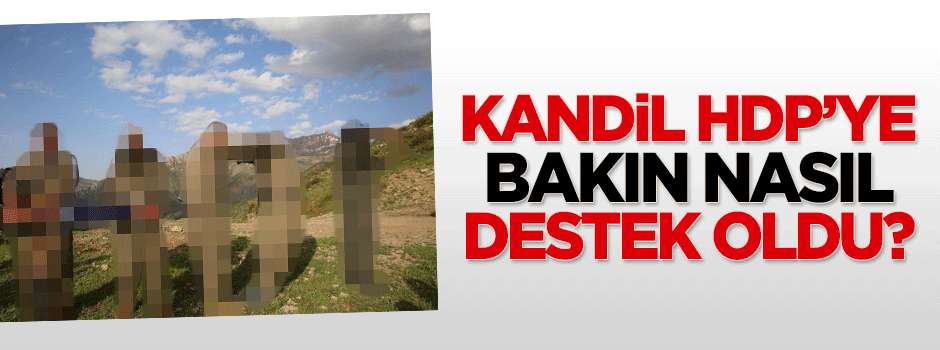 Kandil'den HDP'ye destek