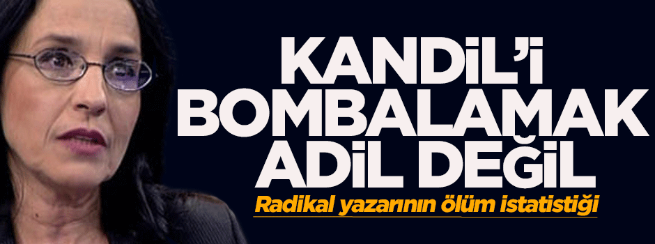 'Kandil'i Bombalamak Adil Değil'