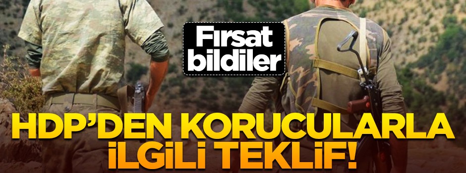 Kandil'in partisi HDP, koruculuğun kaldırılmasını istedi