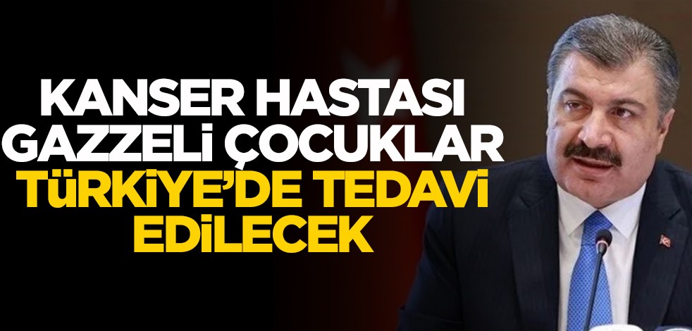 Kanser hastası Gazzeli çocuklar Türkiye'ye getirilecek