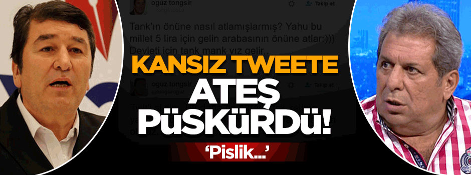 Kansız tweete Toroğlu'ndan tepki: "Pislik bardağın taştı"