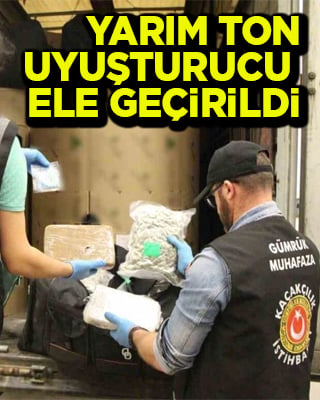 Kapıkule'de 526 kilo 327 gram uyuşturucu ele geçirildi