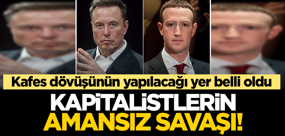 Kapitalistlerin amansız savaşı! Elon Musk ve Zuckerberg'in kafes dövüşünün yapılacağı yer belli oldu