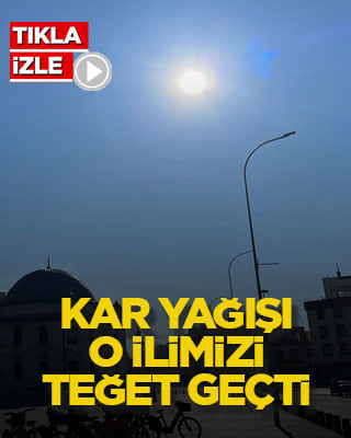 Kar yağışı o ilimizi teğet geçti