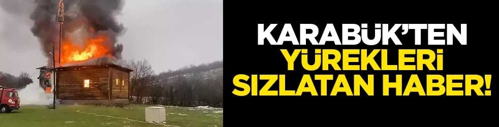 Karabük’ten yürekleri sızlatan haber! 450 yıllık ahşap cami yandı