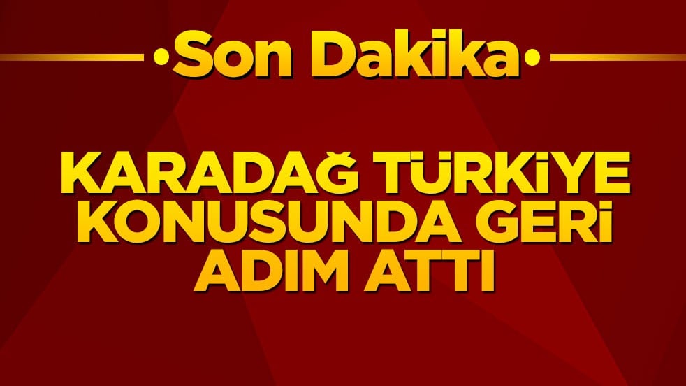 Karadağ Türkiye konusunda geri adım attı