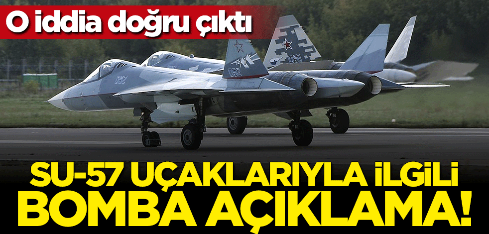 Karadeniz iddiası doğru çıktı! SU-57'lerle ilgili bomba açıklama