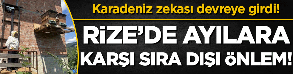 Karadeniz zekası devrede: Rize'de ayılara karşı yeni sistem