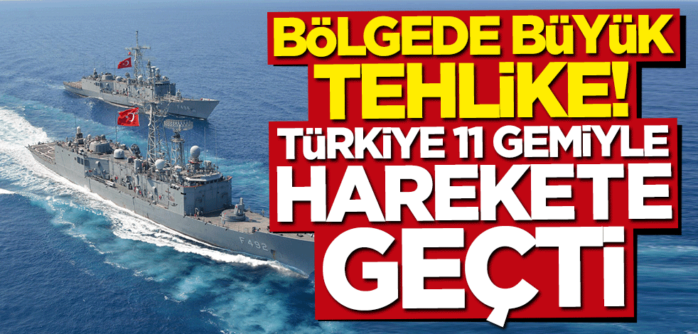 Karadeniz'de büyük tehlike! Türkiye 11 gemiyle harekete geçti