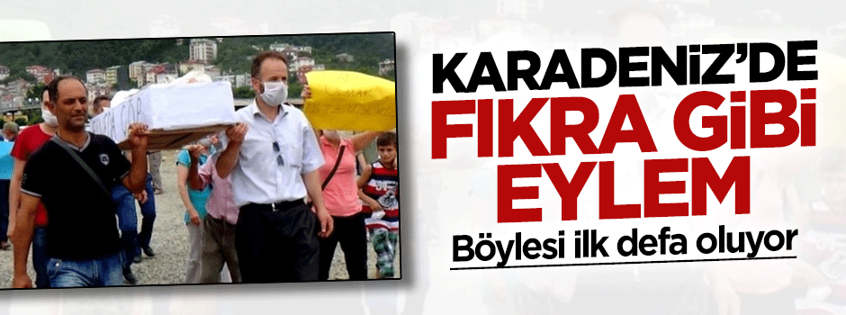Karadeniz'de fıkra gibi eylem