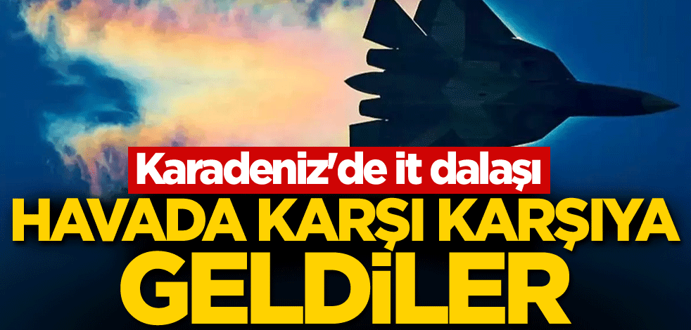 Karadeniz'de it dalaşı: Havada karşı karşıya geldiler