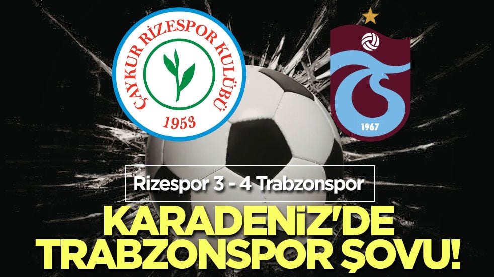 Karadeniz'de Trabzonspor şovu!