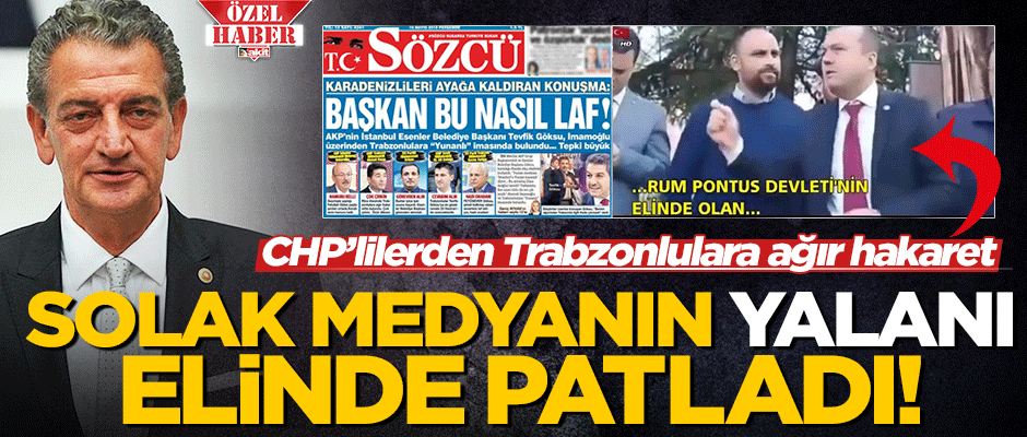 Karadenizliler her şeyin farkında! Solak medyanın iftirası ellerinde patladı