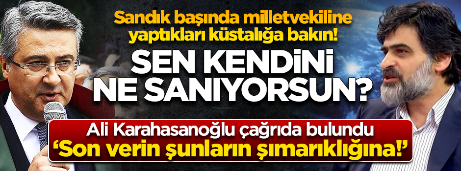 Karahasanoğlu: Baro kasasından külhanbeyliğini durdurun artık!