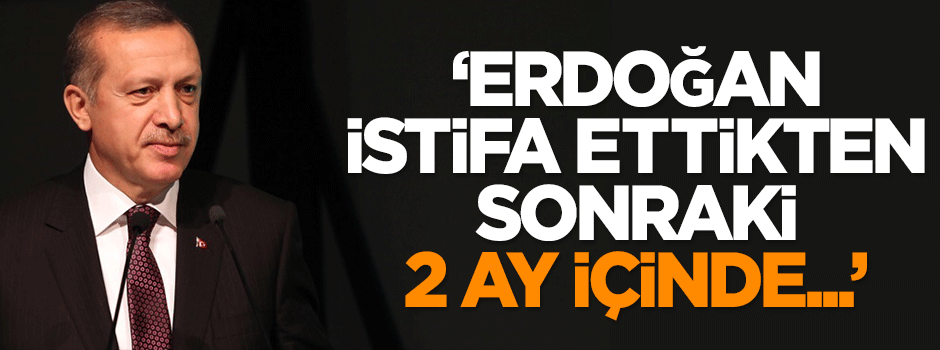Karahasanoğlu: Erdoğan istifa ettikten sonraki 2 ay içinde...