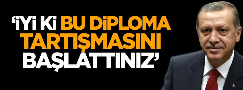 Karahasanoğlu: İyi ki bu diploma tartışmasını başlattınız