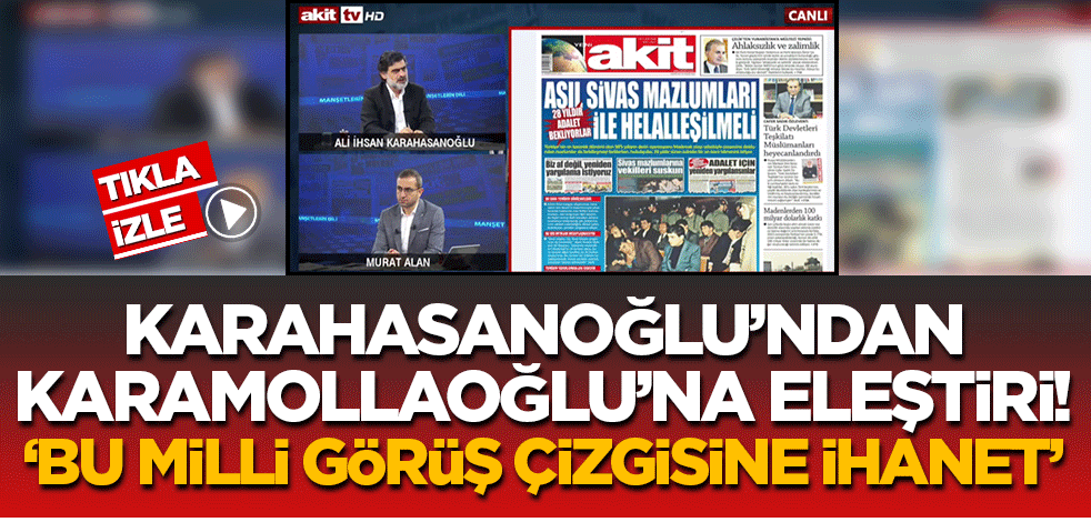 Karahasanoğlu, Manşetlerin Dili’nde SP’yi eleştirdi!