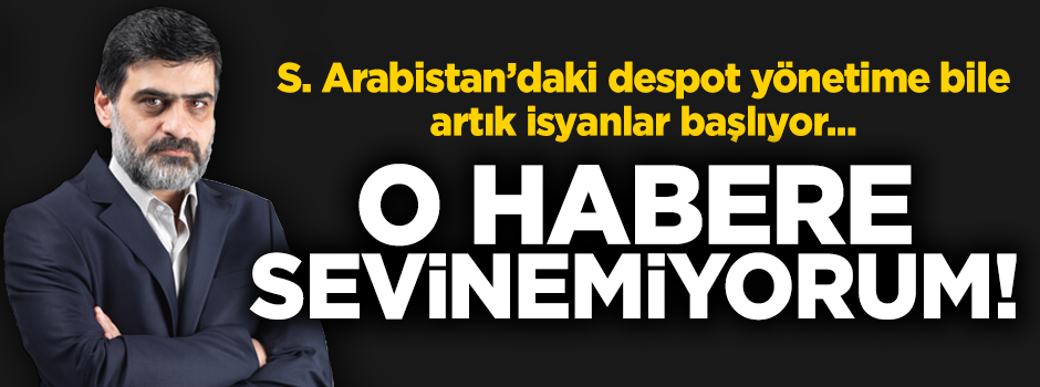 Karahasanoğlu: O habere sevinemiyorum