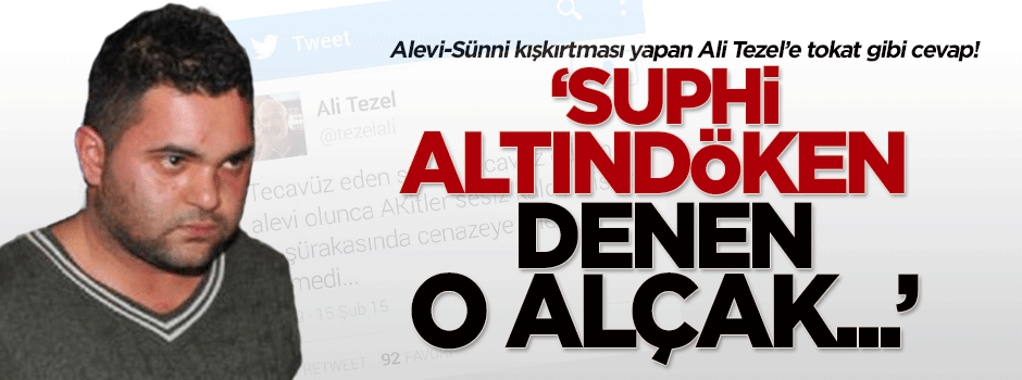 Karakaya'dan Ali Tezel'e tokat gibi cevap!