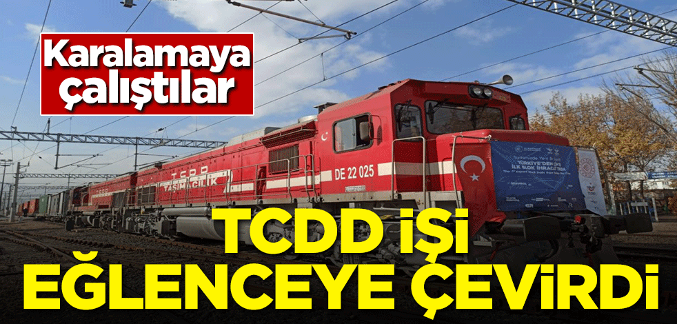 Karalamaya çalıştılar! TCDD işi eğlenceye çevirdi