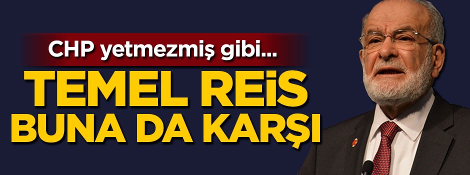 Karamollaoğlu hızlı trene hayır dedi