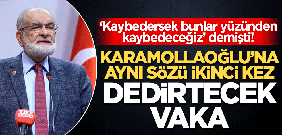 Karamollaoğlu'na, "Kaybedersek, bunlar yüzünden kaybedeceğiz" dedirtecek haftanın ikinci vakası!