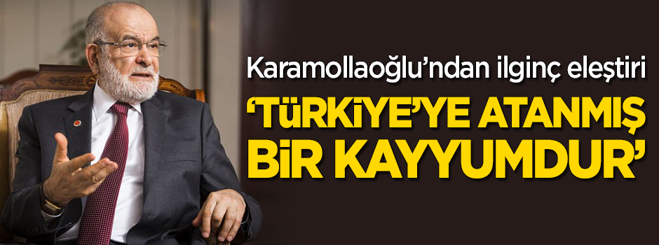 Karamollaoğlu'ndan ilginç 'McKinsey' yorumu: Türkiye'ye atanmış bir kayyumdur