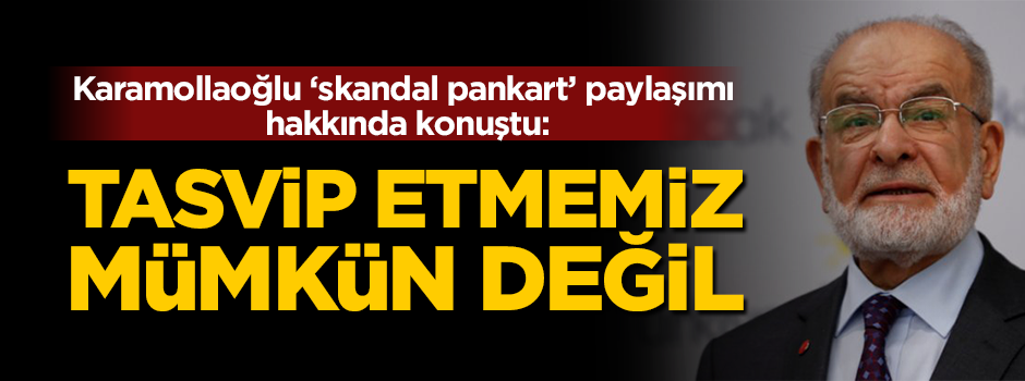 Karamollaoğlu'ndan 'karikatür' açıklaması: Tasvip etmemiz mümkün değildir