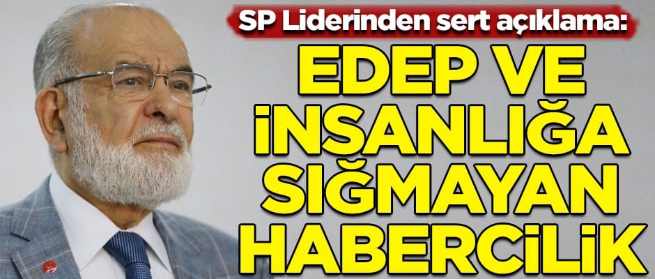 Karamollaoğlu'ndan Mehmed Şevket Eygi tepkisi! "Edep ve insanlığa sığmayan bir habercilik"
