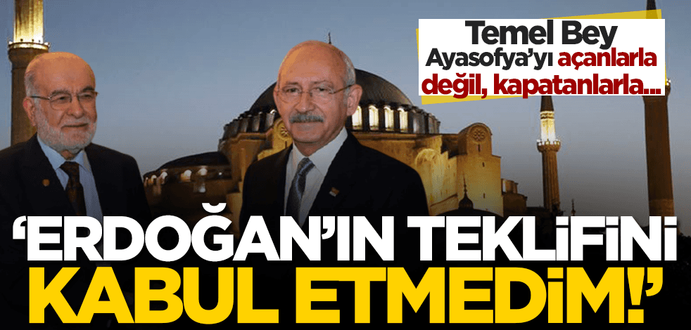 Karamollaoğlu’ndan Sözcü’yü mutlu eden sözler: Erdoğan’ın teklifini kabul etmedim!