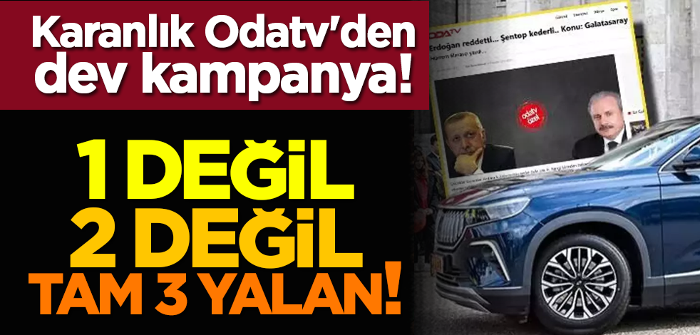 Karanlık Odatv'den dev kampanya! 1 değil, 2 değil, tam 3 yalan!