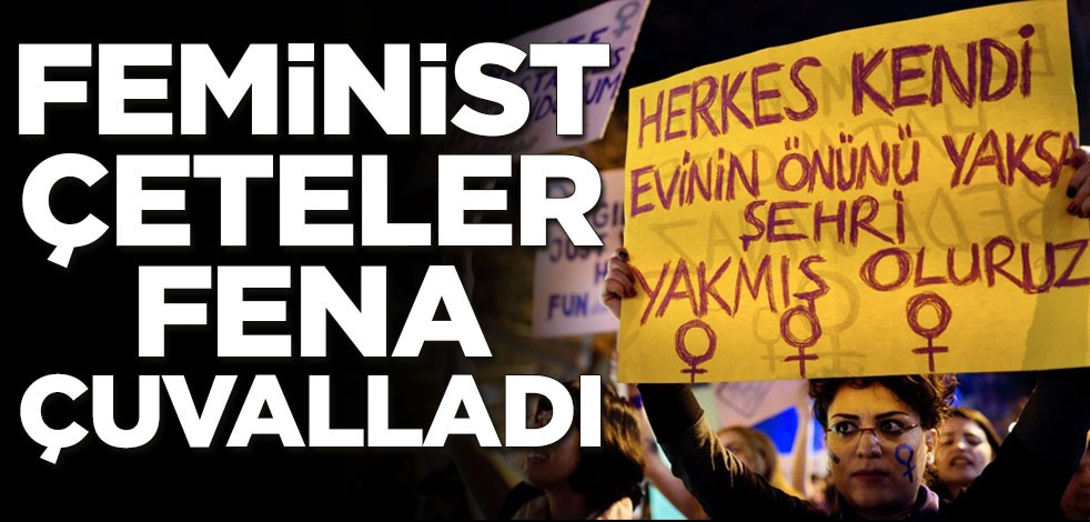 Karantinada şiddet azaldı! Feminist çeteler fena çuvalladı