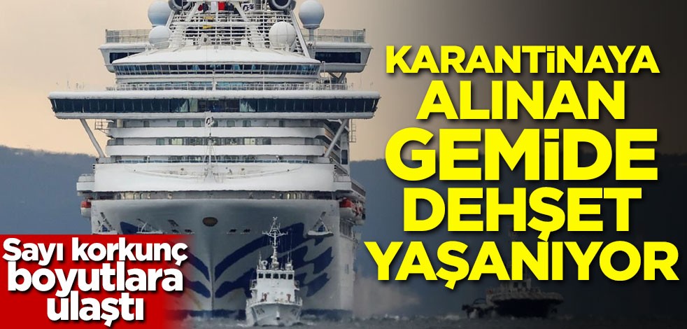 Karantinaya alınan gemide dehşet! Sayı korkunç boyutlara ulaştı