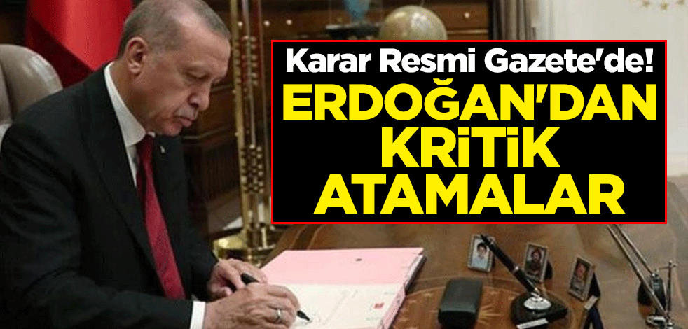 Karar Resmi Gazete'de! Erdoğan 9 üniversiteye rektör atadı