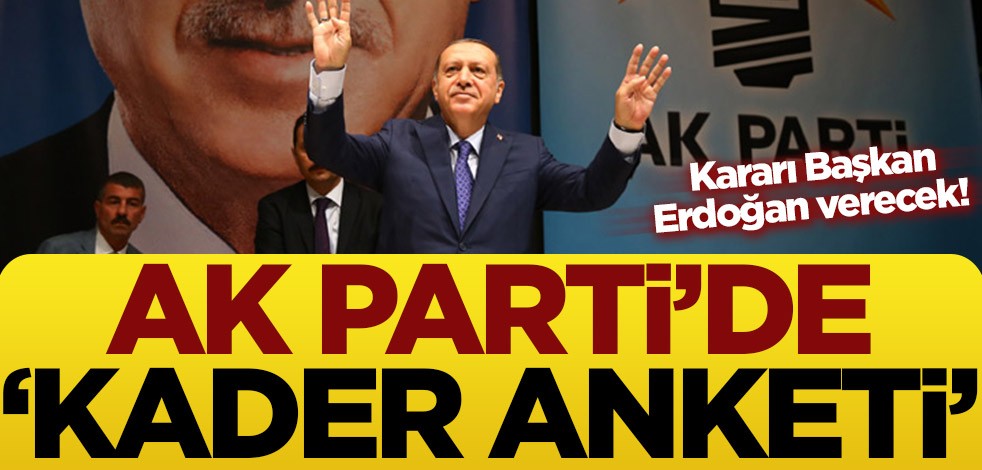 Kararı Başkan Erdoğan verecek! AK Parti’de ‘sürpriz anket’