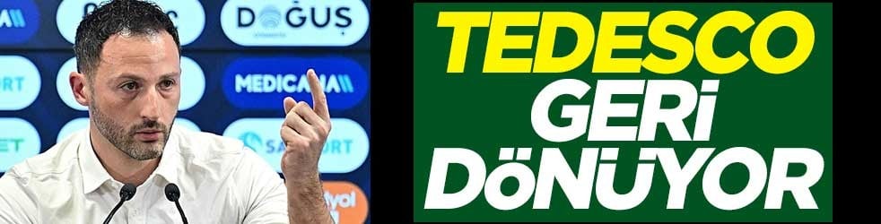 Kararını verdi! Tedesco geri d&ouml;n&uuml;yor