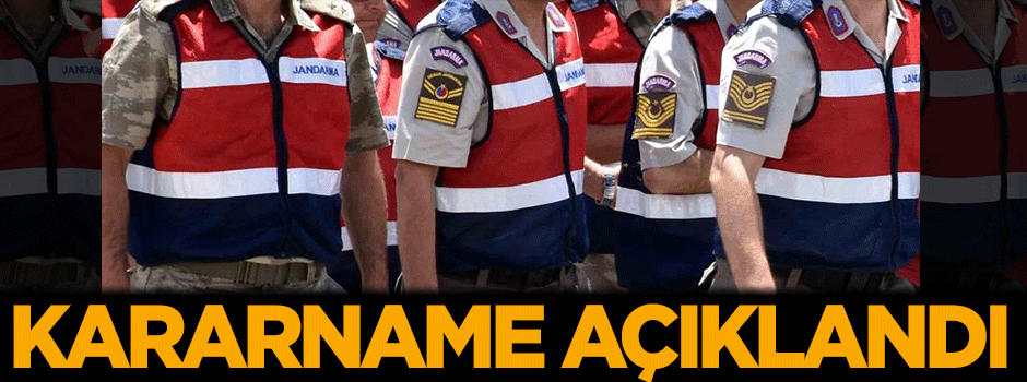 Kararname açıklandı
