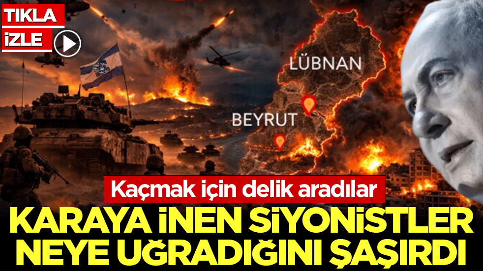 Karaya inen Siyonistler neye uğradığını şaşırdı: Kaçmak için delik aradılar