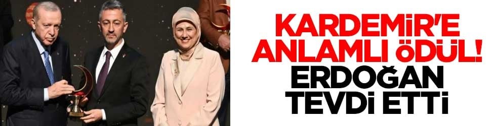 KARDEMİR'e anlamlı ödül! Cumhurbaşkanı Erdoğan tevdi etti